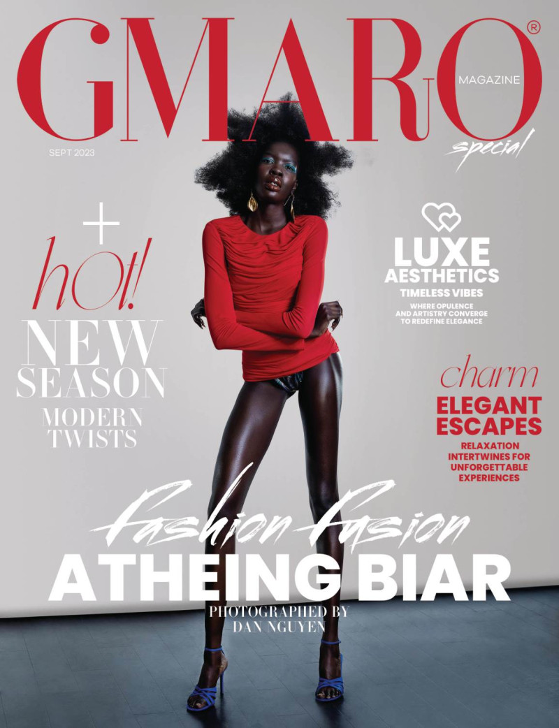 Atheing Biar featured on the Gmaro Magazine cover from September 2023