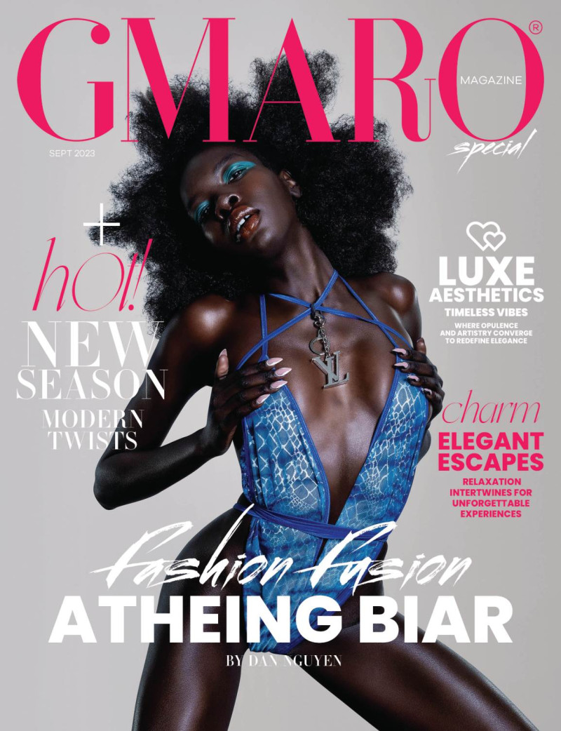 Atheing Biar featured on the Gmaro Magazine cover from September 2023