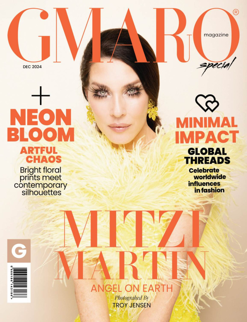 Mitzi Martin featured on the Gmaro Magazine cover from December 2024