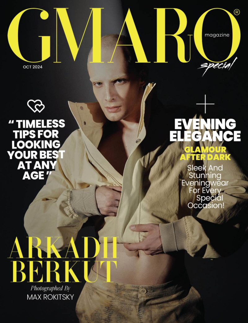 Arkadh Berkut featured on the Gmaro Magazine cover from October 2024