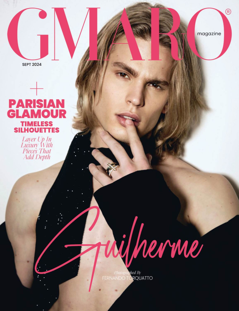 Guilherme featured on the Gmaro Magazine cover from September 2024