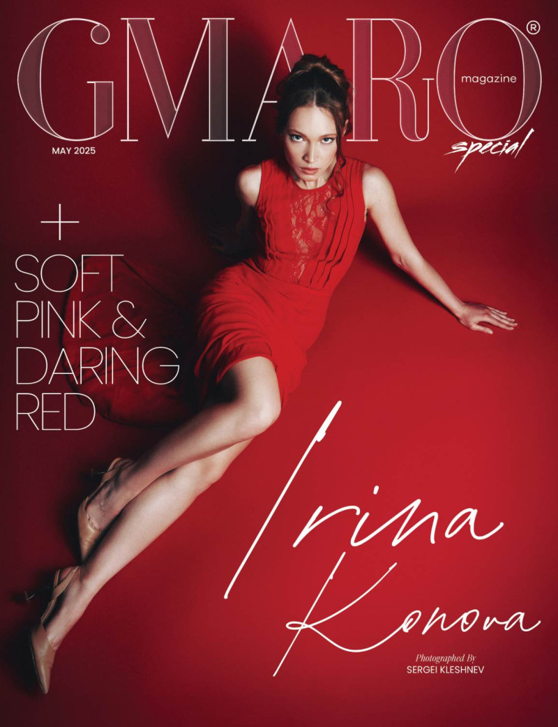 Irina Konova featured on the Gmaro Magazine cover from May 2025