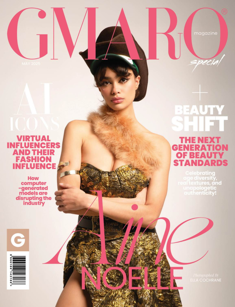 Aine Noelle featured on the Gmaro Magazine cover from May 2025