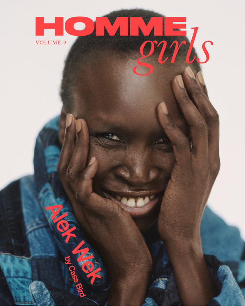Alek Wek featured on the Homme Girls cover from March 2023