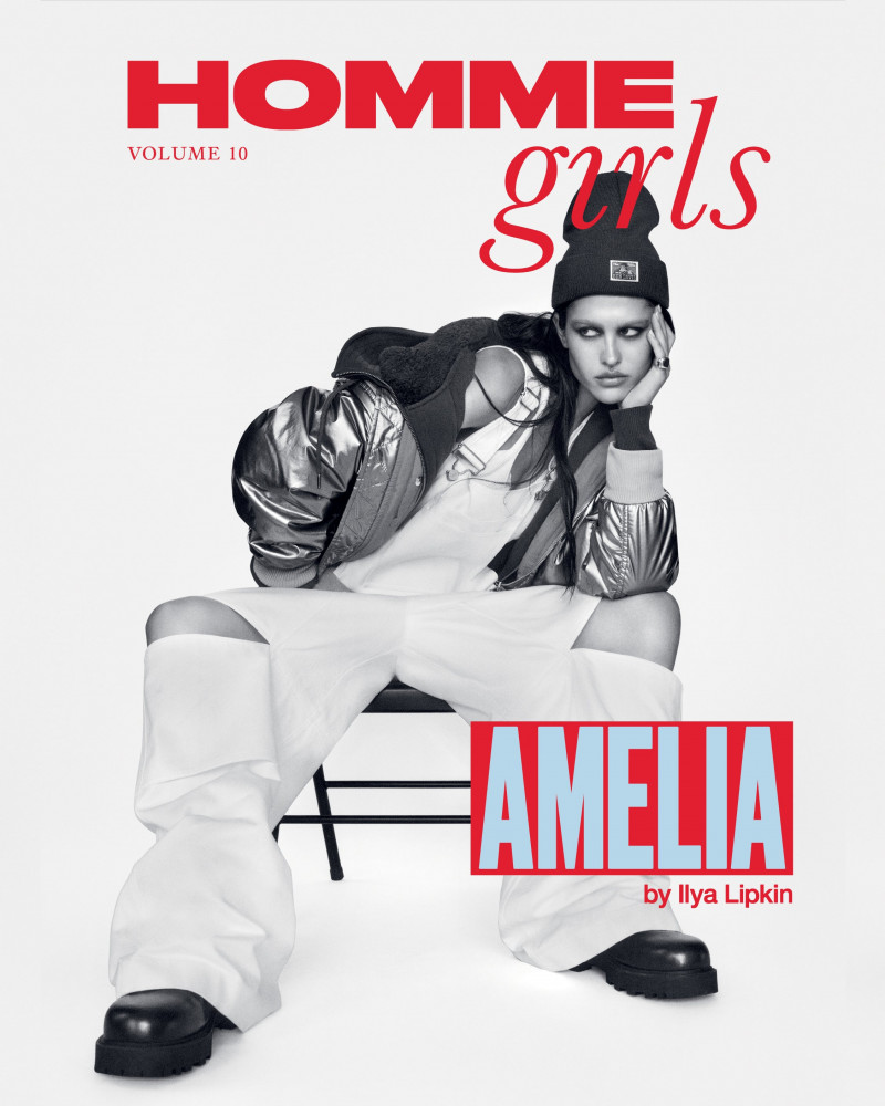 Amelia Gray Hamlin featured on the Homme Girls cover from September 2023