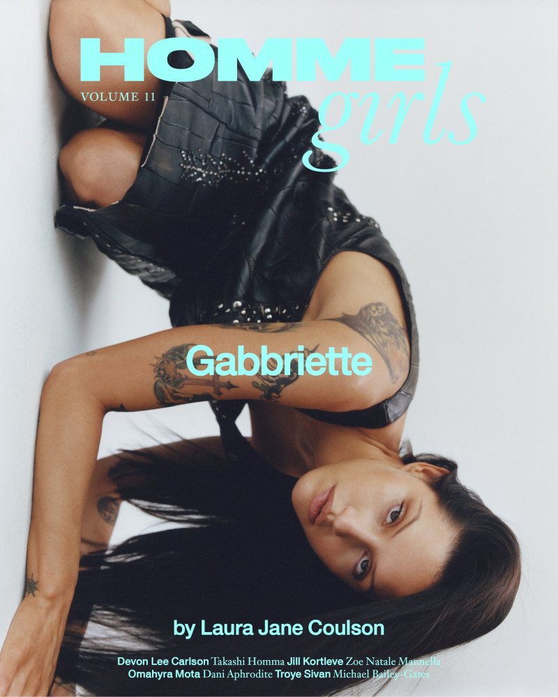 Gabbriette Bechtel featured on the Homme Girls cover from March 2024