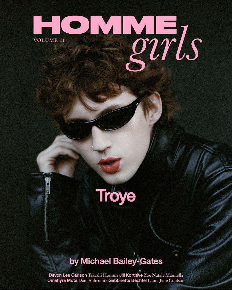 Troye Sivan featured on the Homme Girls cover from March 2024
