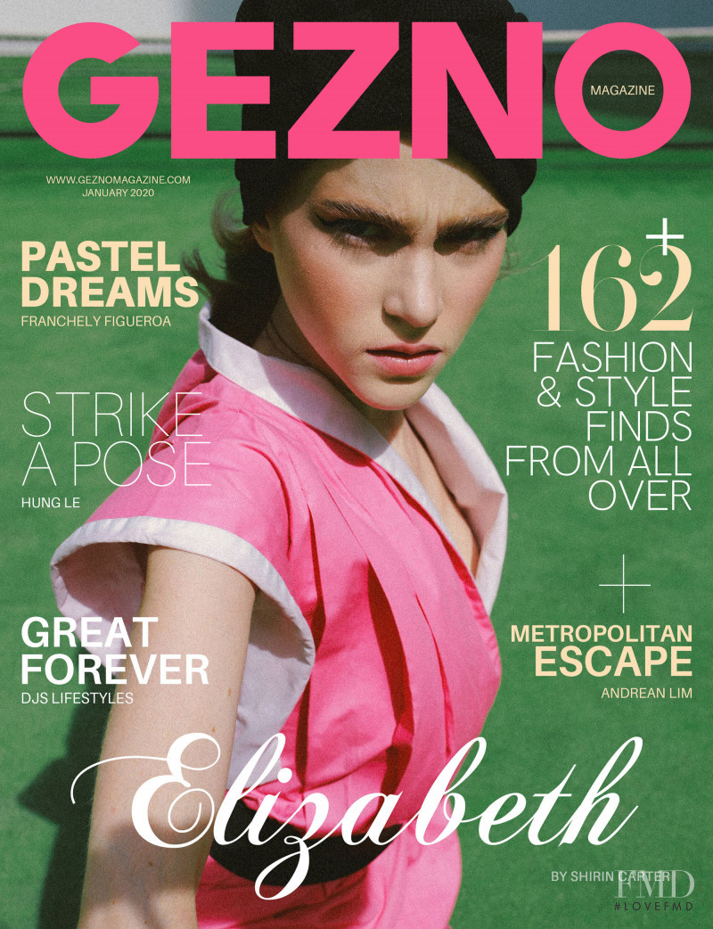 Elizabeth Styler featured on the Gezno cover from January 2020