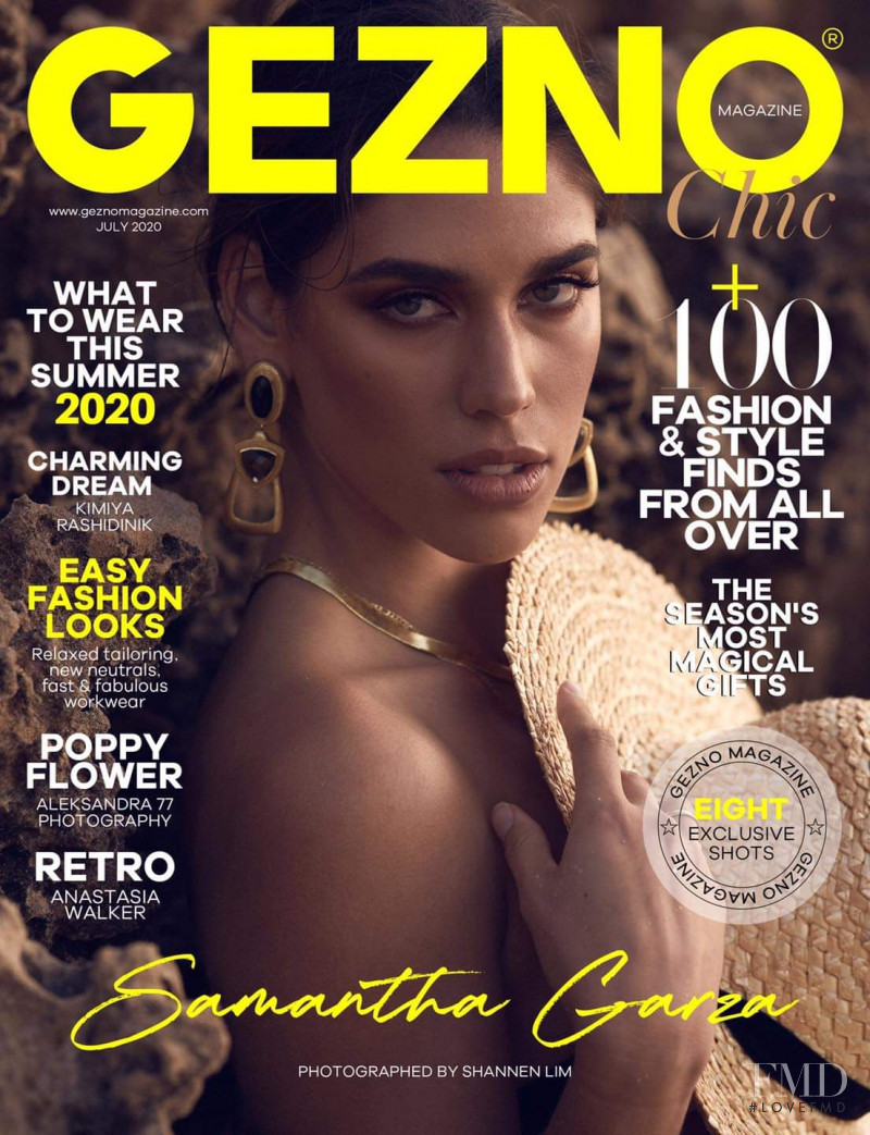 Samantha Garza featured on the Gezno cover from July 2020