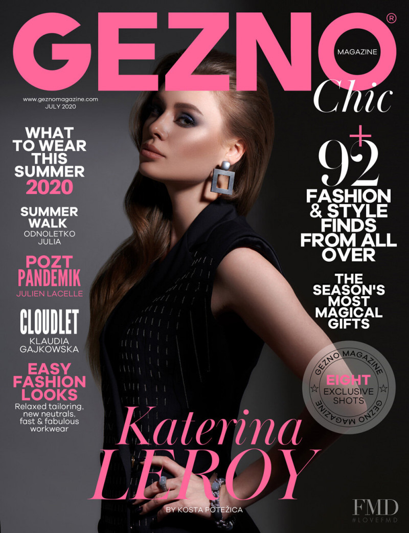 Katerina Leroy featured on the Gezno cover from July 2020