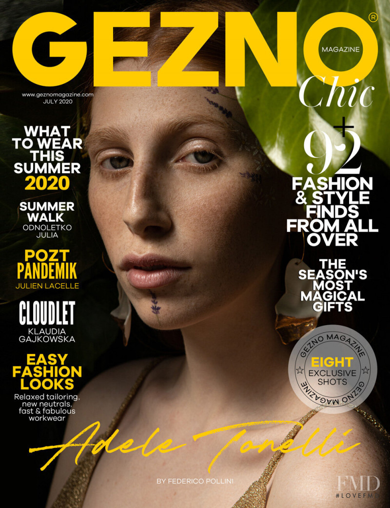 Adele Tonelli featured on the Gezno cover from July 2020