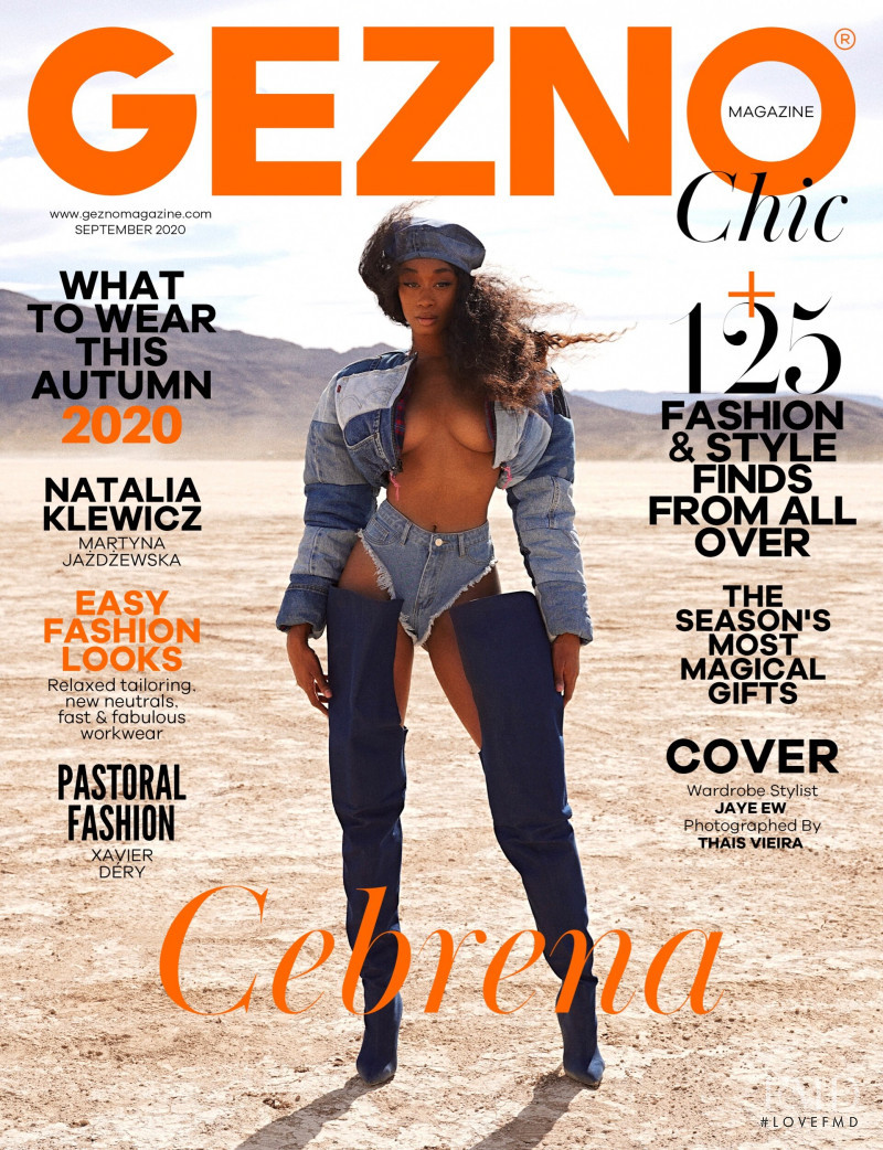 Cebrena Tucker featured on the Gezno cover from September 2020