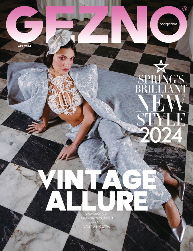 Valeria Nicotra featured on the Gezno cover from April 2024