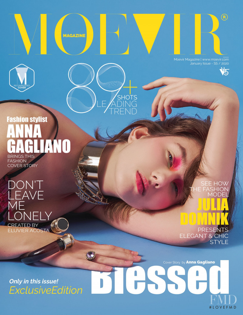Julia Domnik featured on the Moevir cover from January 2020