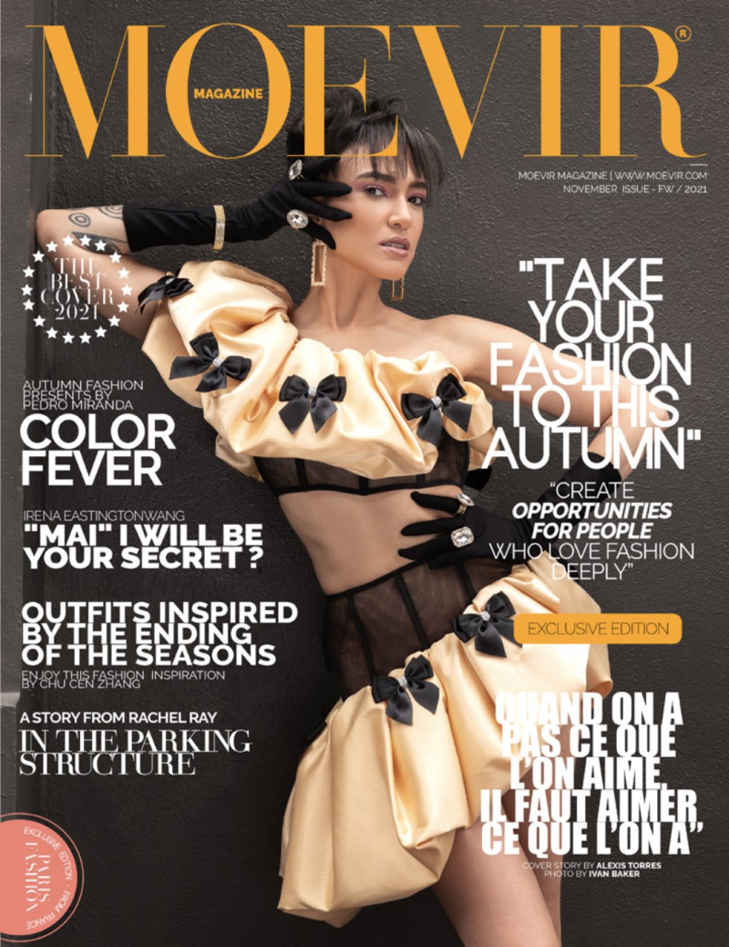 Naima Mora featured on the Moevir cover from November 2021
