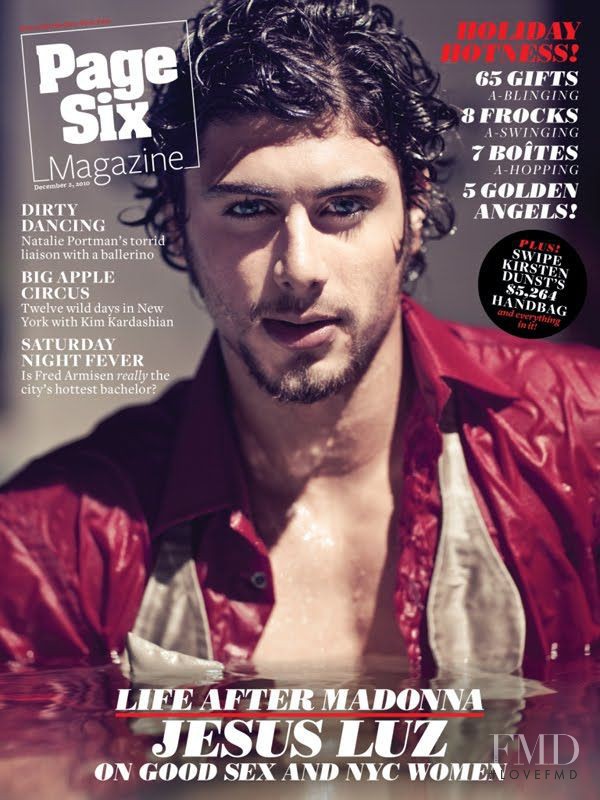 Jesus Luz featured on the Page Six Magazine cover from December 2010