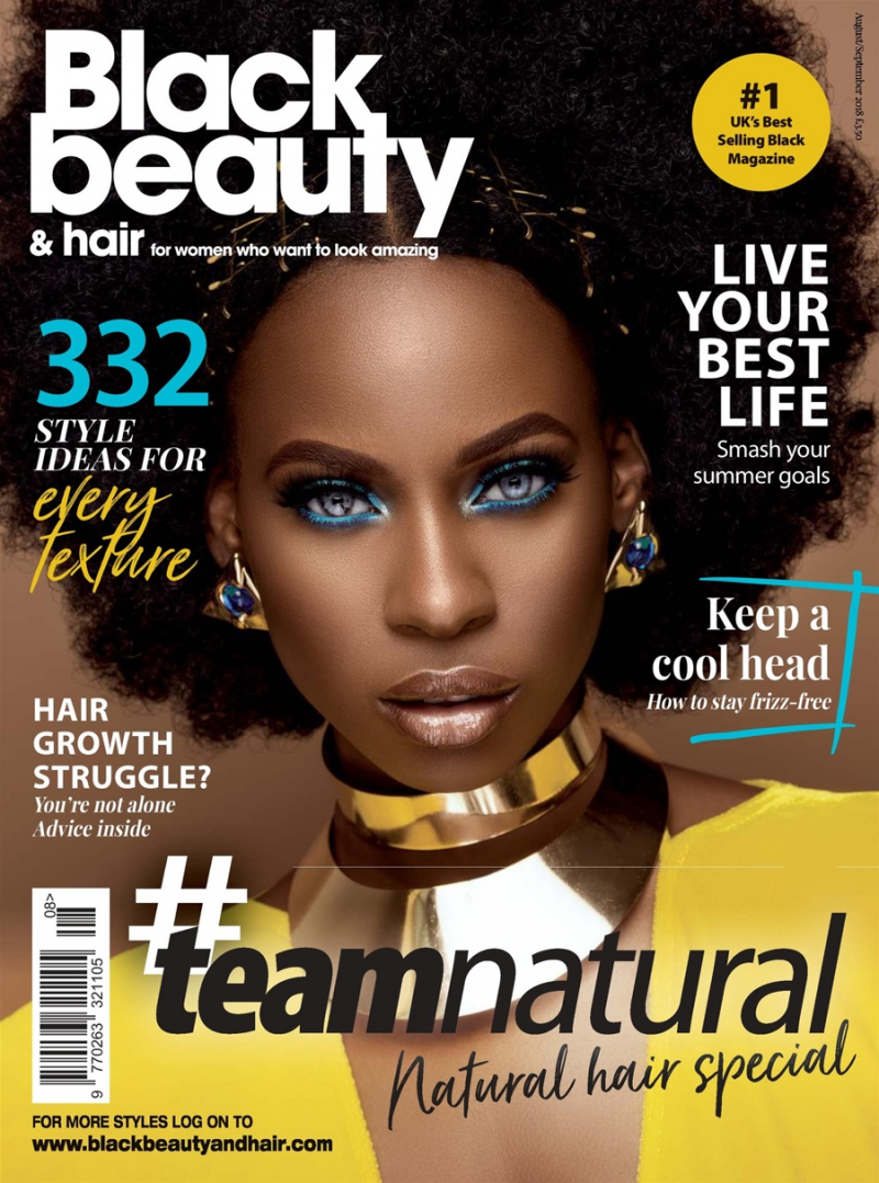  featured on the Black Beauty & Hair cover from August 2018