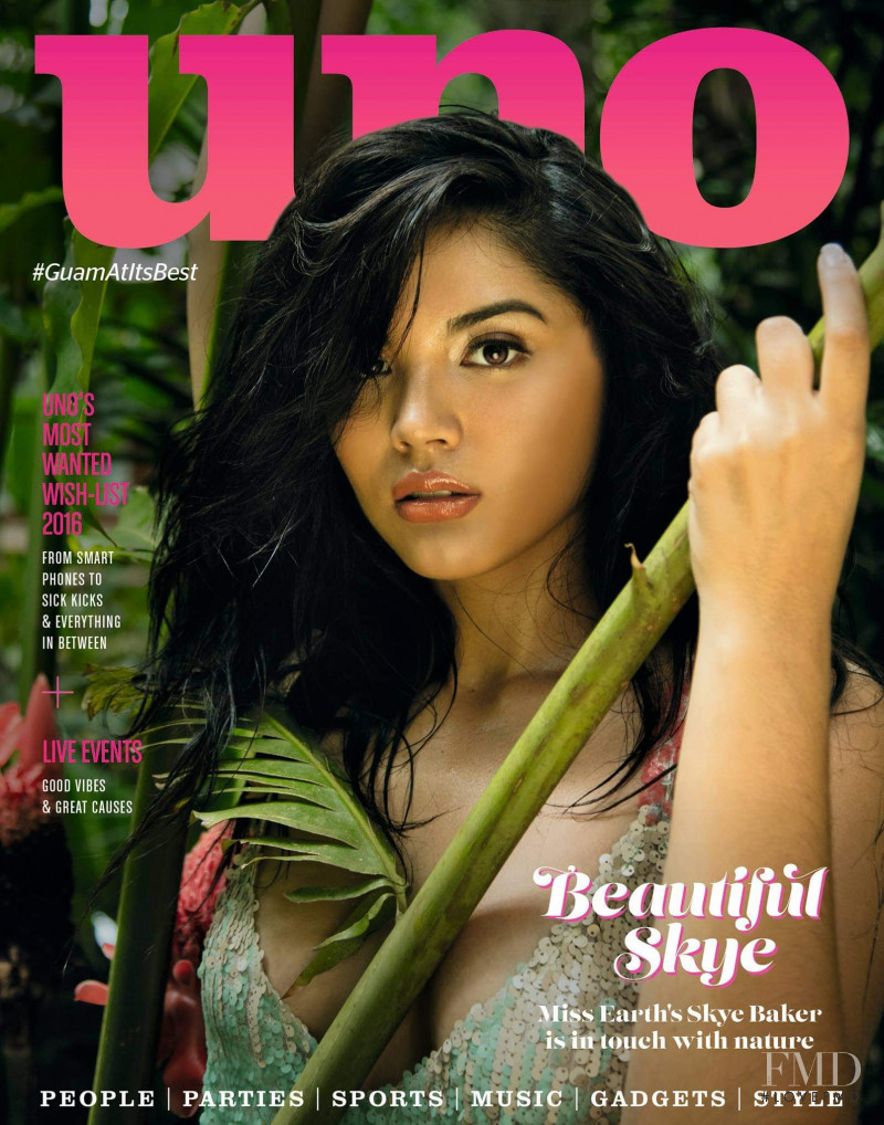 Skye Baker featured on the Uno Guam cover from October 2016