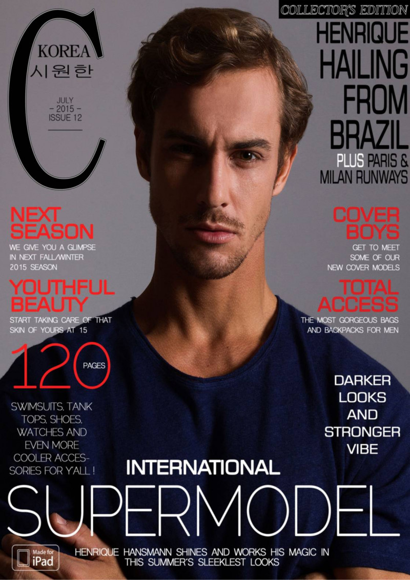 Henrique Hansmann featured on the Cool Korea cover from July 2015