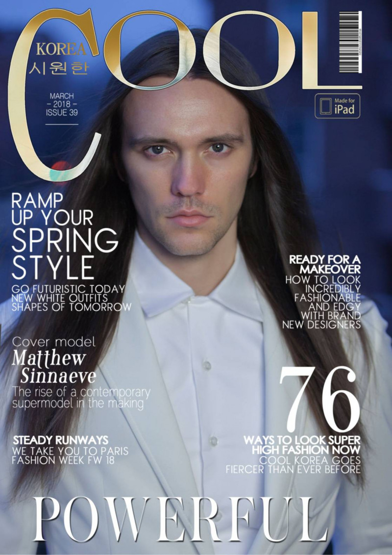 Matthew Sinnaeve featured on the Cool Korea cover from March 2018