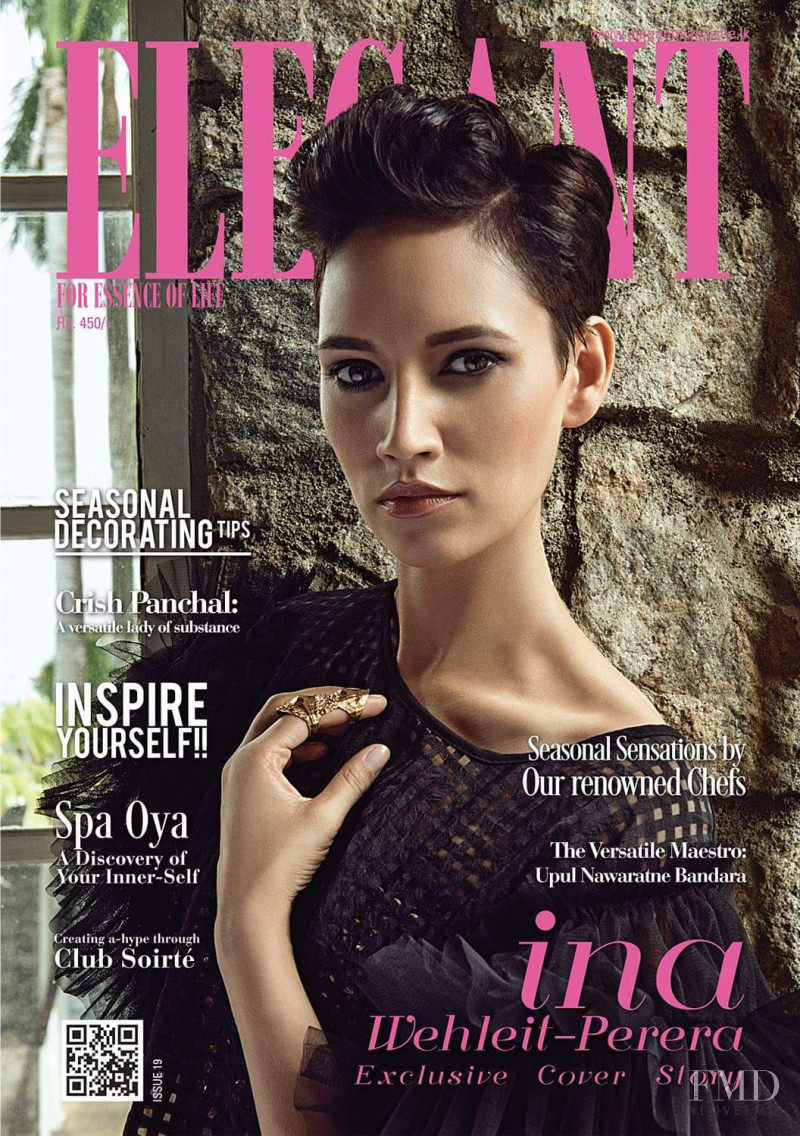 Ina Wehleit-Perera featured on the Elegant Sri Lanka cover from December 2016