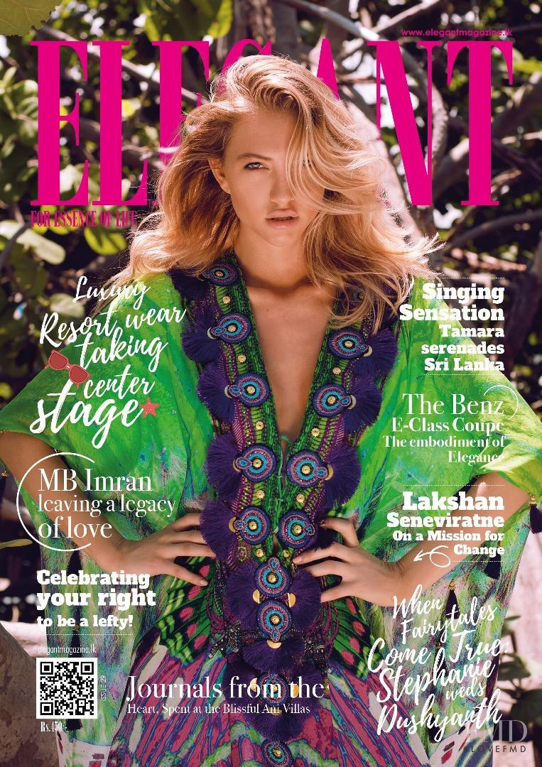Alana Duval featured on the Elegant Sri Lanka cover from August 2018