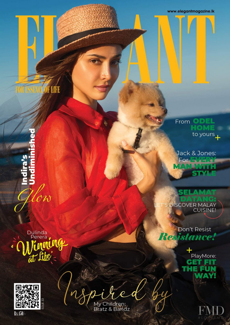 Gloria Patricia Contreras featured on the Elegant Sri Lanka cover from April 2019