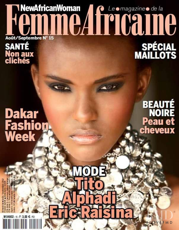Cynthia Ondias Oyini featured on the Femme Africaine cover from August 2012