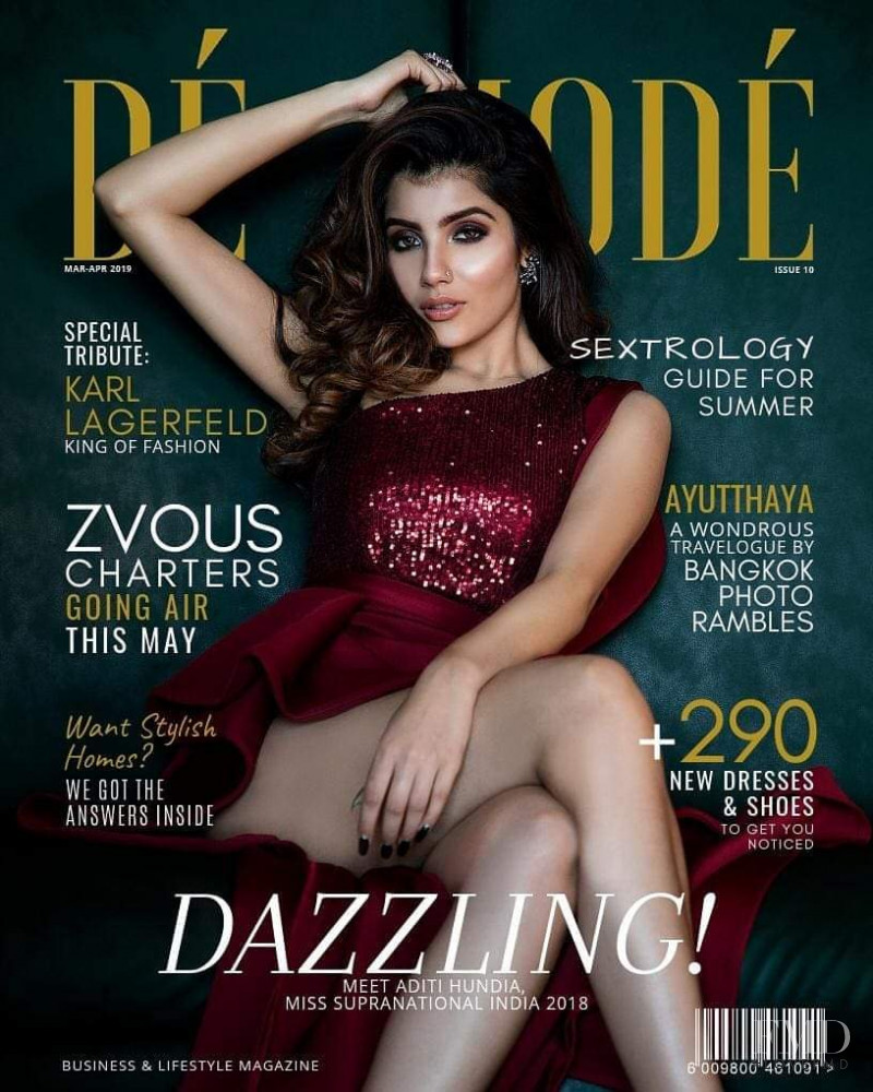 Aditi Hundia featured on the De Mode cover from March 2019