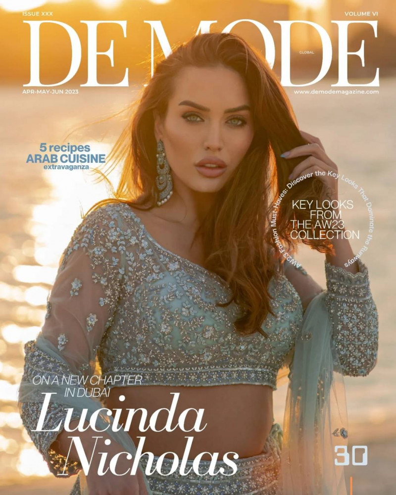 Lucinda Nicholas featured on the De Mode cover from April 2023