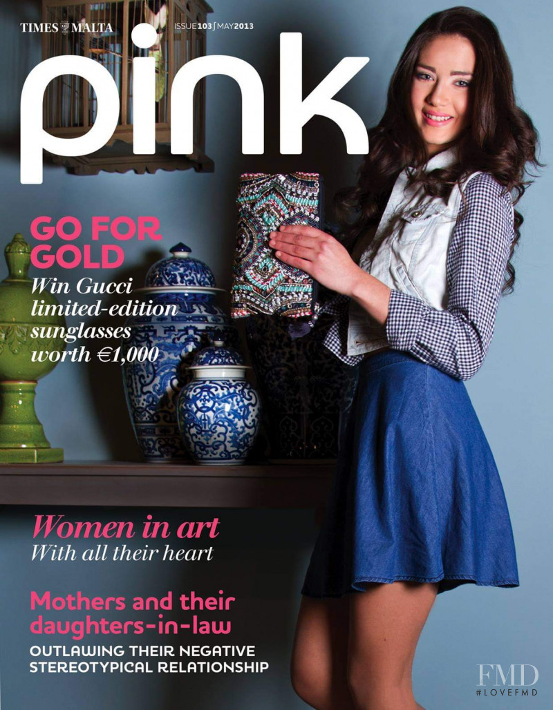 Amy Zahra featured on the Pink Malta cover from May 2013