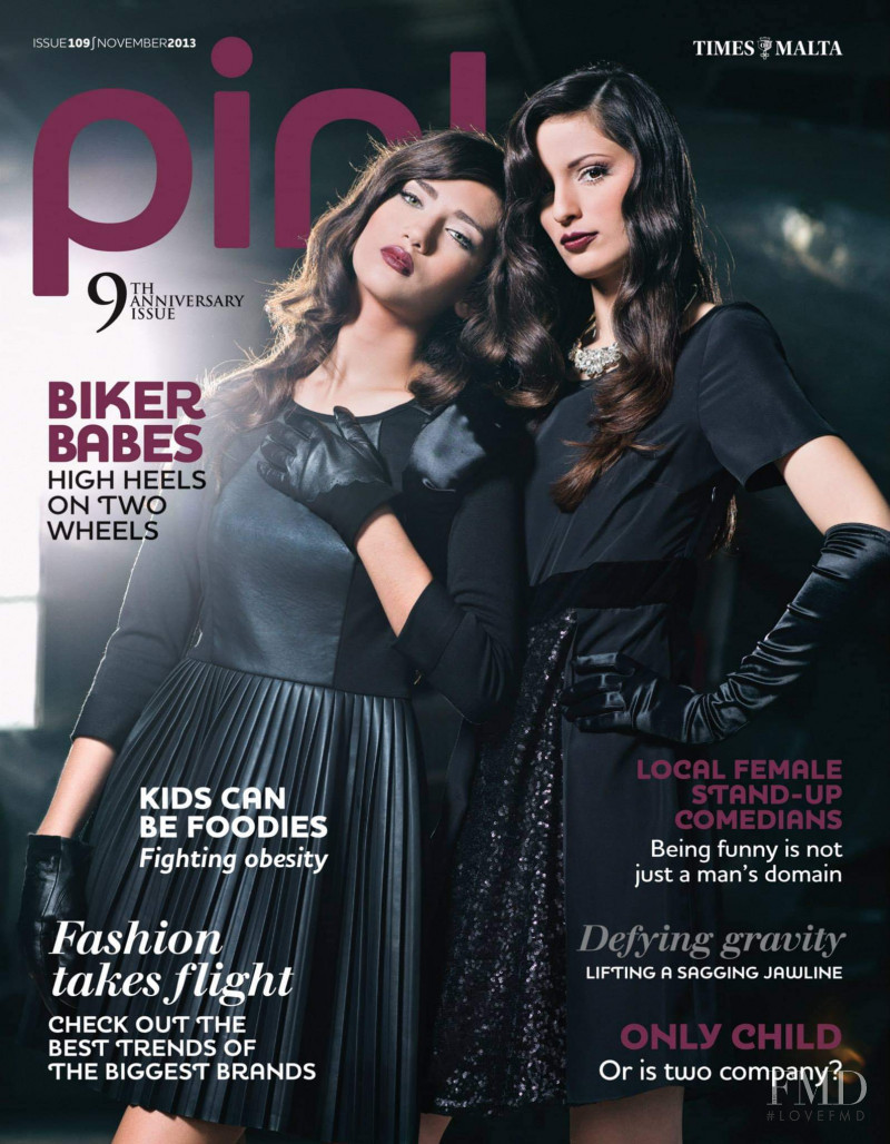 Amy Zahra, Daniela Spiteri featured on the Pink Malta cover from November 2013