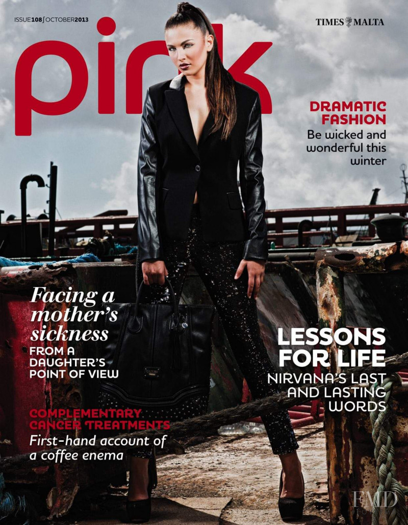 Claire Ciantar featured on the Pink Malta cover from October 2013