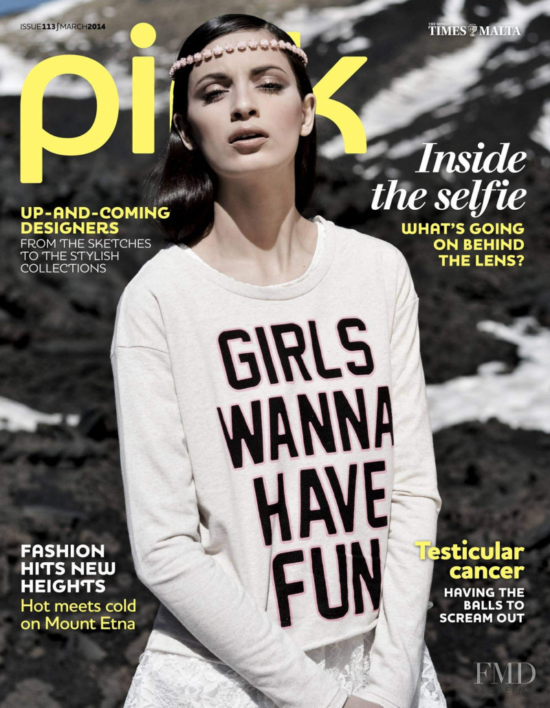Daniela Spiteri featured on the Pink Malta cover from March 2014