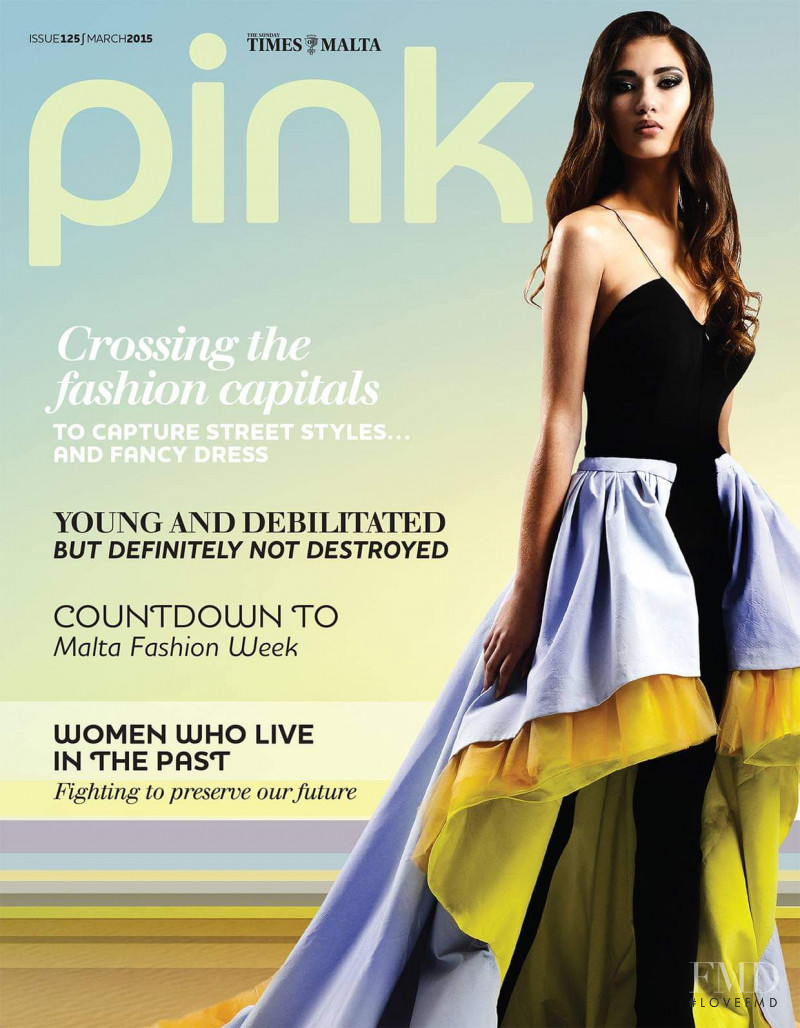 Amy Zahra featured on the Pink Malta cover from March 2015