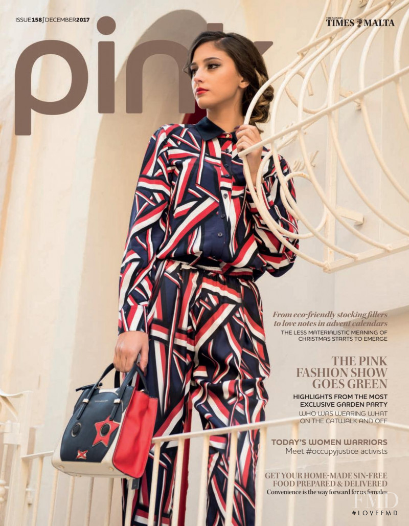 Elenoir Castagna featured on the Pink Malta cover from December 2017