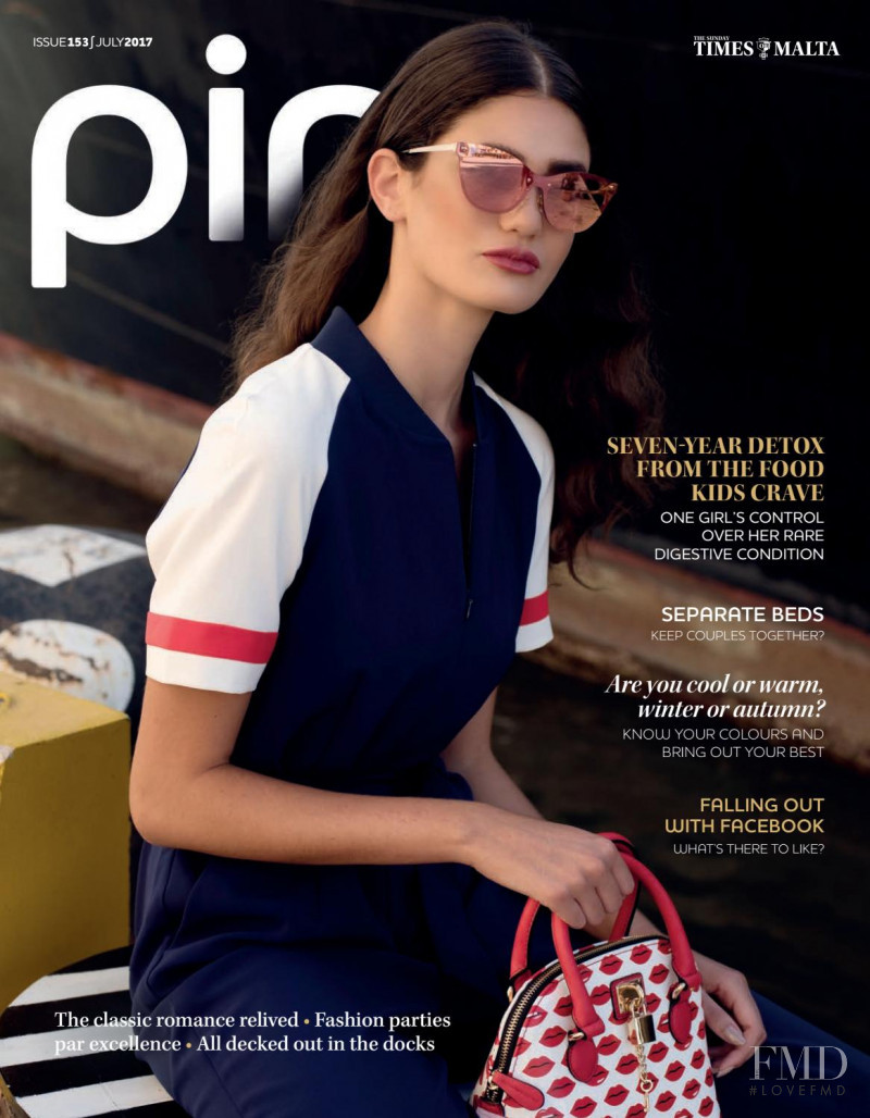 Giulia Bartoli featured on the Pink Malta cover from July 2017