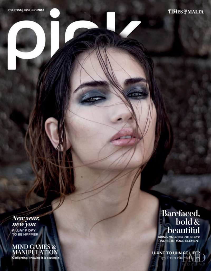 Amy Zahra featured on the Pink Malta cover from January 2018