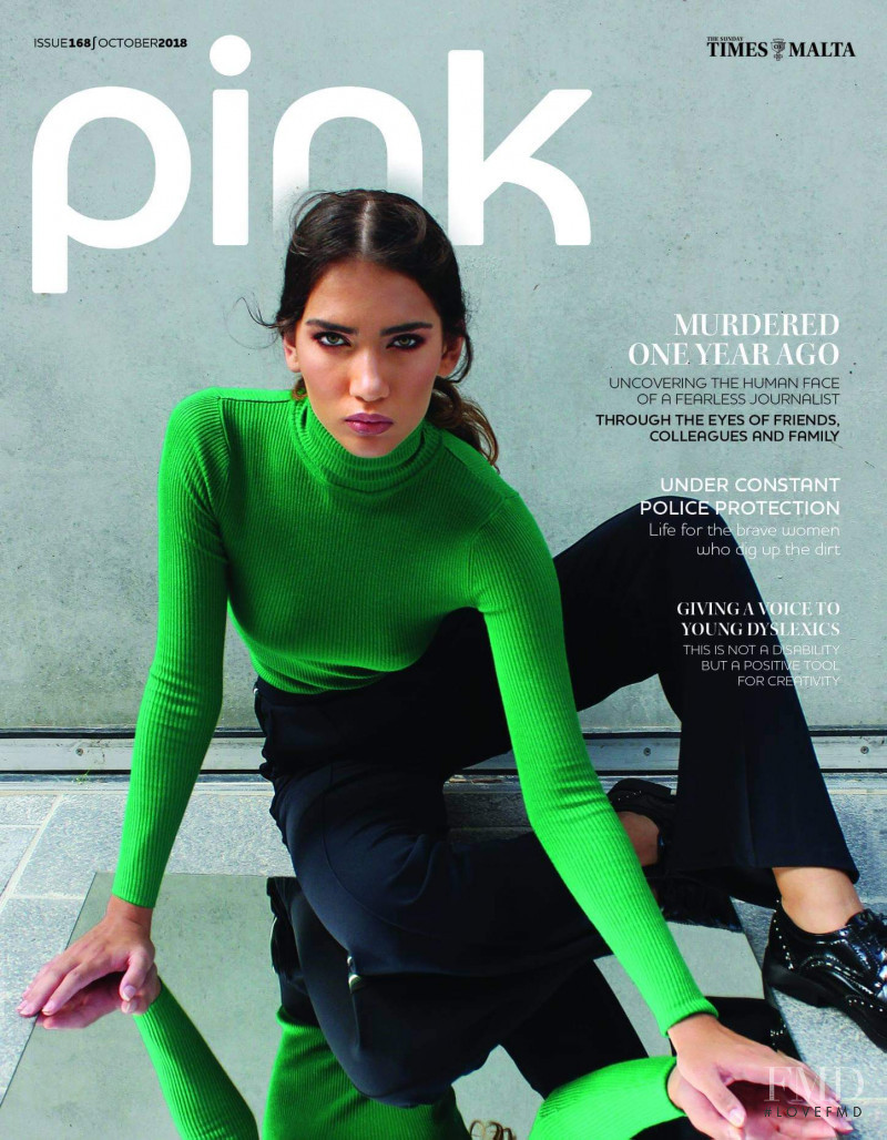 Amy Zahra featured on the Pink Malta cover from October 2018