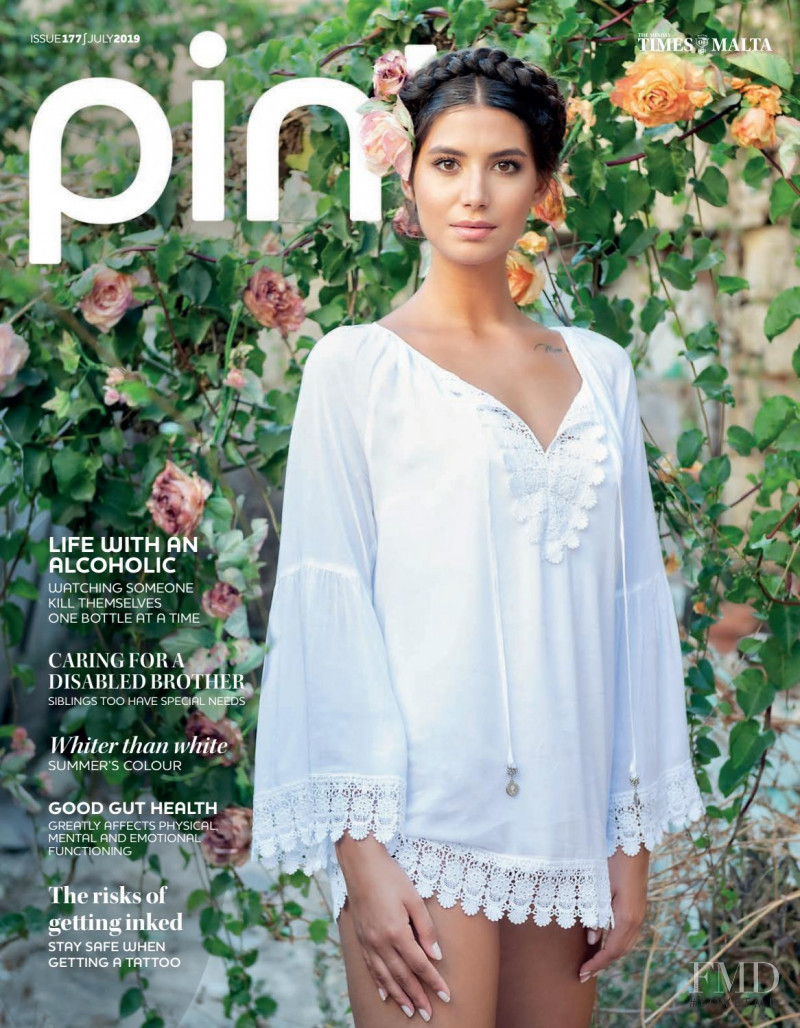 Meltem featured on the Pink Malta cover from July 2019