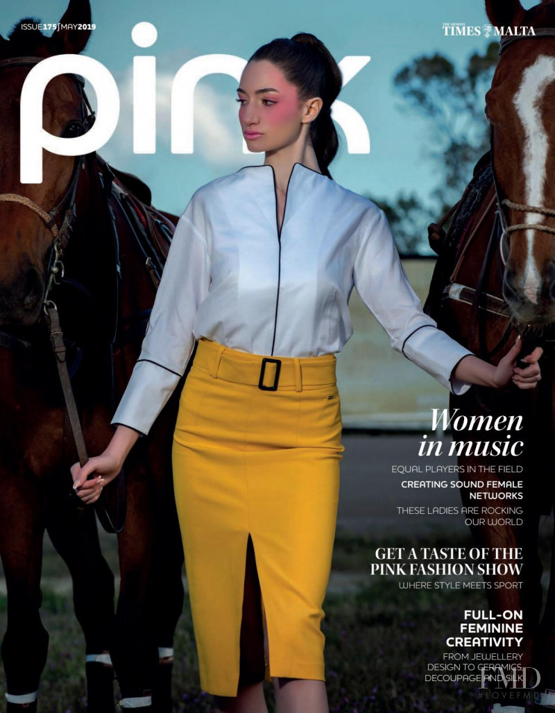Rebecca Camilleri featured on the Pink Malta cover from May 2019