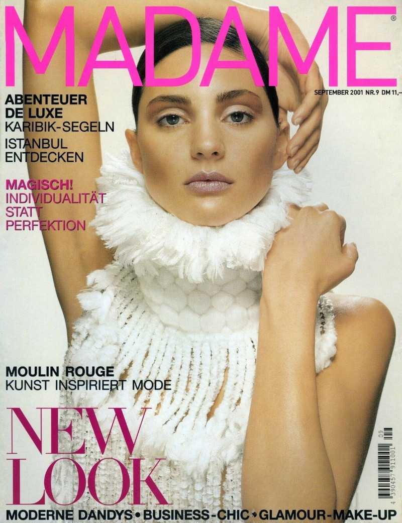 Christele Cervelle featured on the Madame cover from September 2001