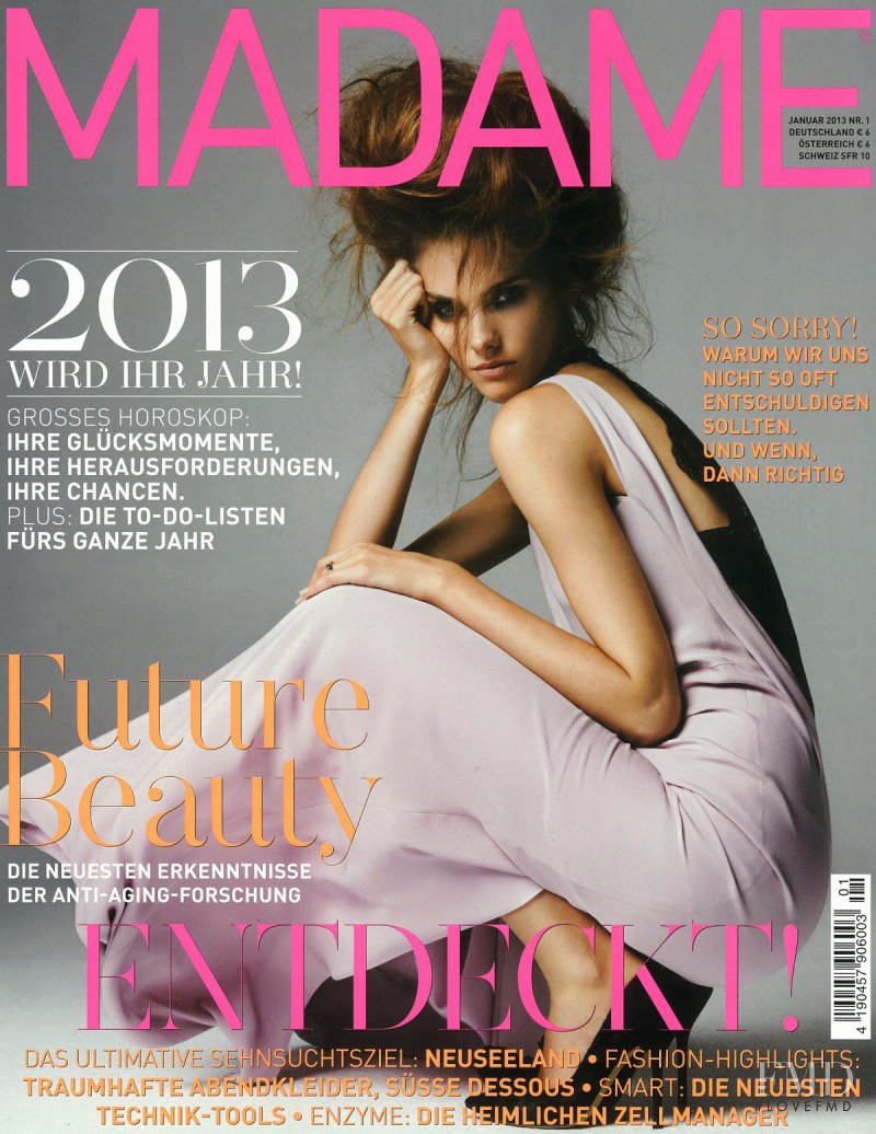 Marina Jamieson featured on the Madame cover from January 2013