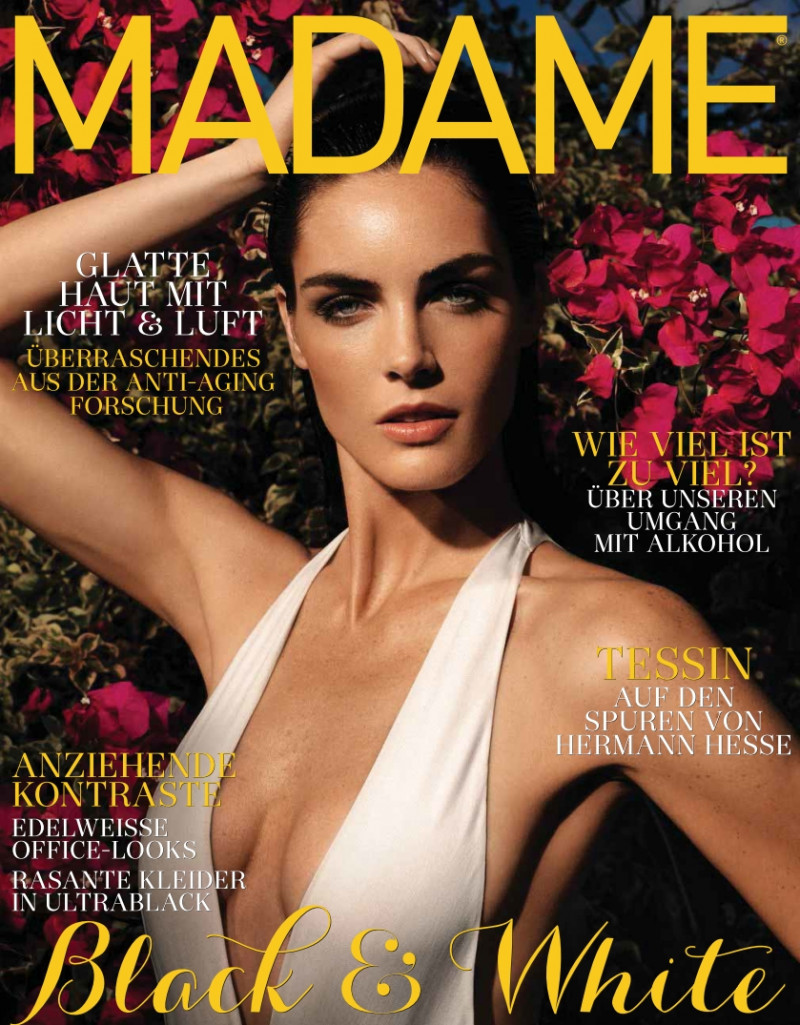 Hilary Rhoda featured on the Madame cover from July 2014