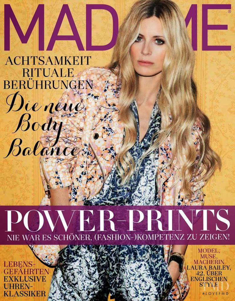 Laura Bailey featured on the Madame cover from October 2014