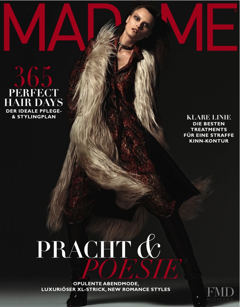 Elena Melnik featured on the Madame cover from November 2015