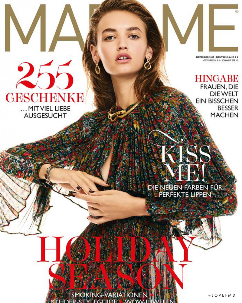 Beatrice Brusco featured on the Madame cover from December 2017