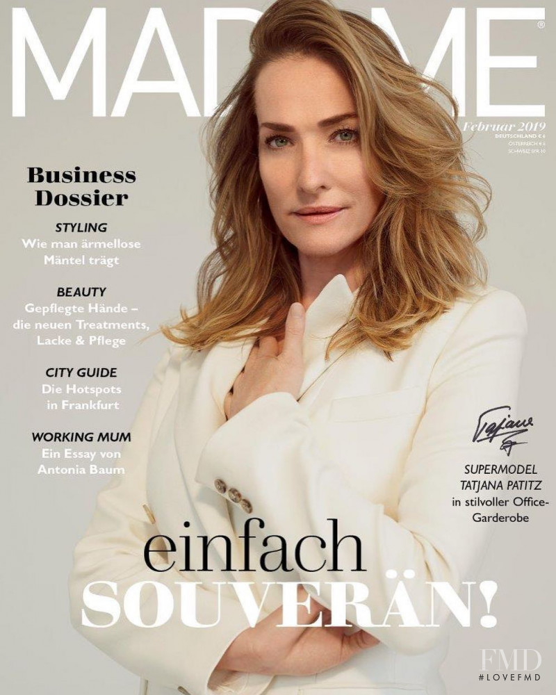 Tatjana Patitz featured on the Madame cover from February 2019