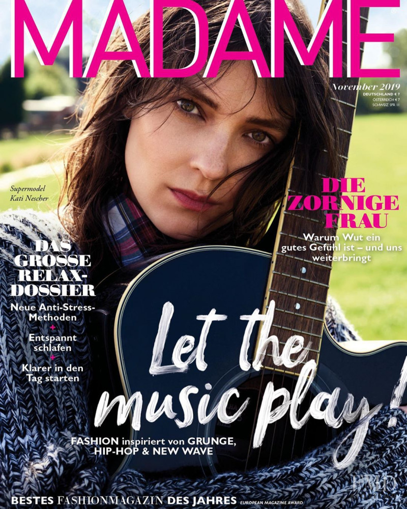 Kati Nescher featured on the Madame cover from November 2019