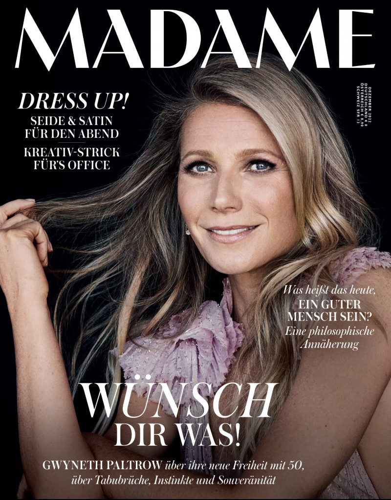 Gwyneth Paltrow featured on the Madame cover from December 2022